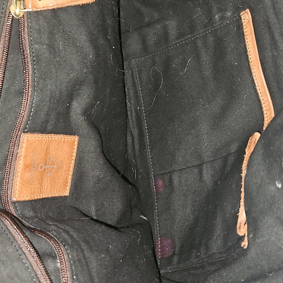 Harbour 2nd Leather Woven Tote with Anchor Charm - Picture 9 of 14